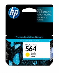 HP 564 Amarillo Original Cartucho de Tinta HP564 HP Photosmart B8550, D5400/D7500 Printer series, B109/B110, C5380 All-in-One Printer, C6300, C510, B209, B210,  C309, C310, C410, B8550 and B8850 Photo Printers 300Pag. 3ml SKU: CB320WL