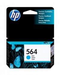 HP 564 Cian Original Cartucho de Tinta HP564 HP Photosmart B8550, D5400/D7500 Printer series, B109/B110, C5380 All-in-One Printer, C6300, C510, B209, B210,  C309, C310, C410, B8550 and B8850 Photo Printers 300Pag. 3ml SKU: CB318WL