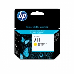 HP 711 Amarillo Original Cartucho de Tinta HP711 HP DesignJet T100, T120, T125, T130, T520, T525, T530 29ml SKU: CZ132A