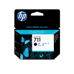 HP 711 Negro Original Cartucho de Tinta HP711 HP DesignJet T100, T120, T125, T130, T520, T525, T530 80ml SKU: CZ133A