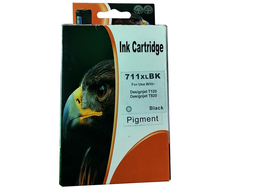 HP 711 Negro Compatible Cartucho de Tinta HP711 HP DesignJet T100, T120, T125, T130, T520, T525, T530 38ml SKU: CZ129AG