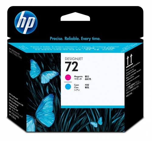 HP 72 Cabezal Cian/Magenta HP72 DesignJet de la serie T610, T620, T770, T1100, T1200, T1200 HD, T2300 eMFP, T790, T1300 130ml SKU: C9383A