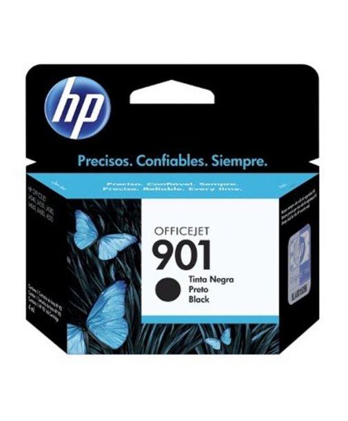 HP 901 Negro Original Cartucho de Tinta HP901 HP Officejet J4500 All-in-One series, HP Officejet 4500 All-in-One series, HP Officejet J4680 All-in-One 200Pag. 4ml SKU: CC653AL