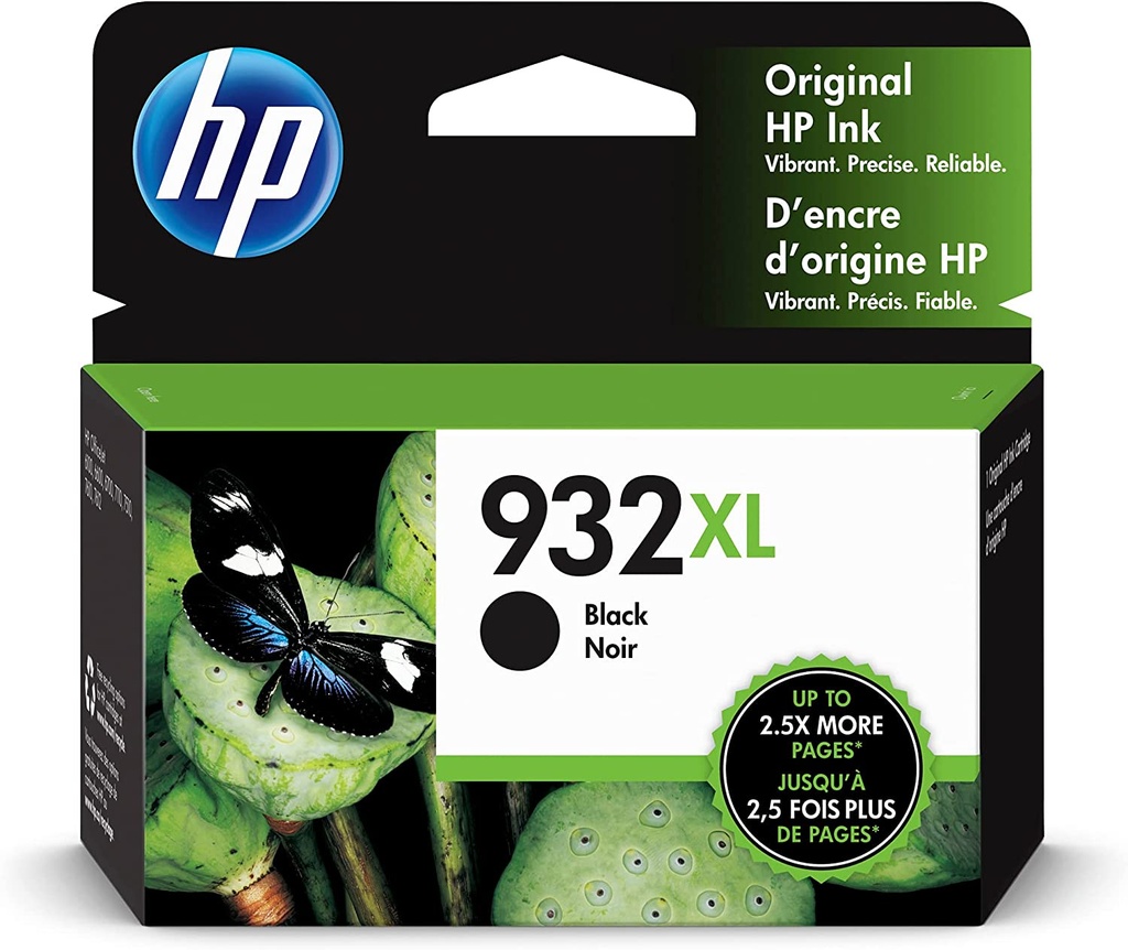 HP 932XL Negro Original Cartucho de Tinta HP932XL HP OfficeJet 6100, 6600 series, HP OfficeJet Pro 6700, 7110, 7510, 7610, 7612 7000 Series 1000Pag. 22.5ml. SKU: CN053AL