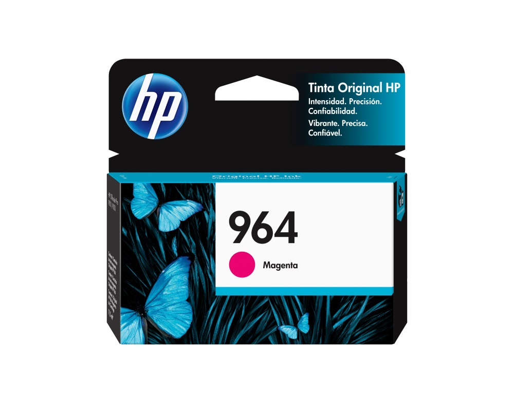 HP 964 Magenta Original Cartucho de Tinta HP964 HP Officejet Pro  9010, 9020 11.5ml SKU: 3JA51AL