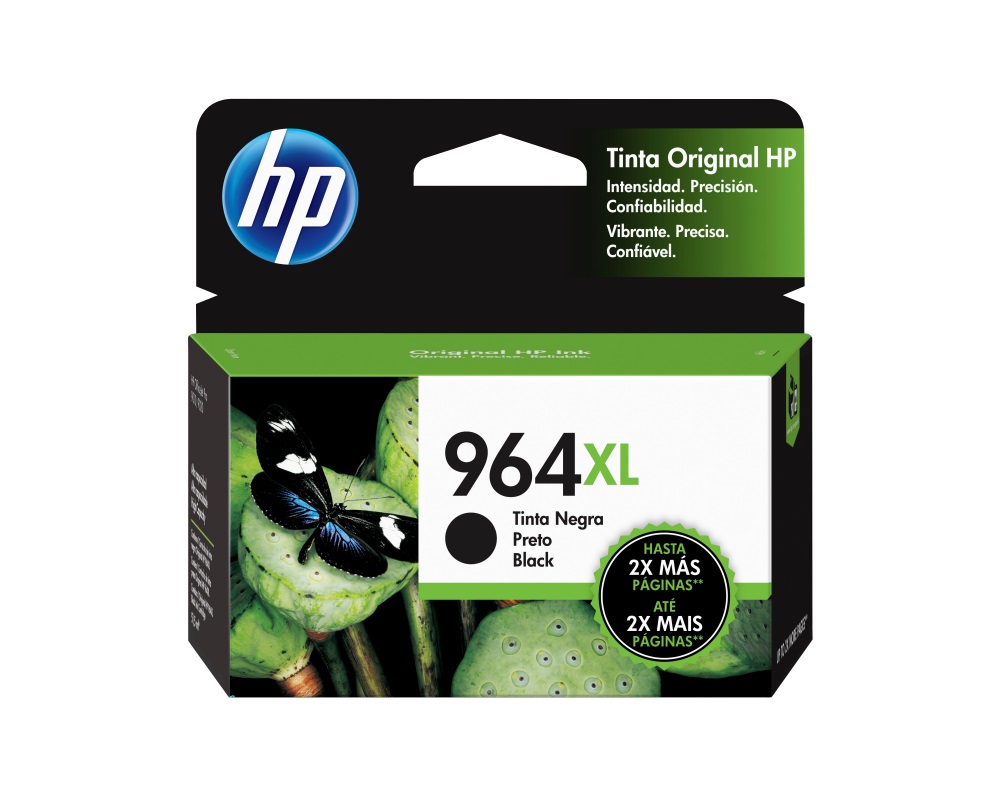 HP 964XL Negro Original Cartucho de Tinta HP964XL HP Officejet Pro 9010, 9020 51.5ml SKU: 3JA57AL