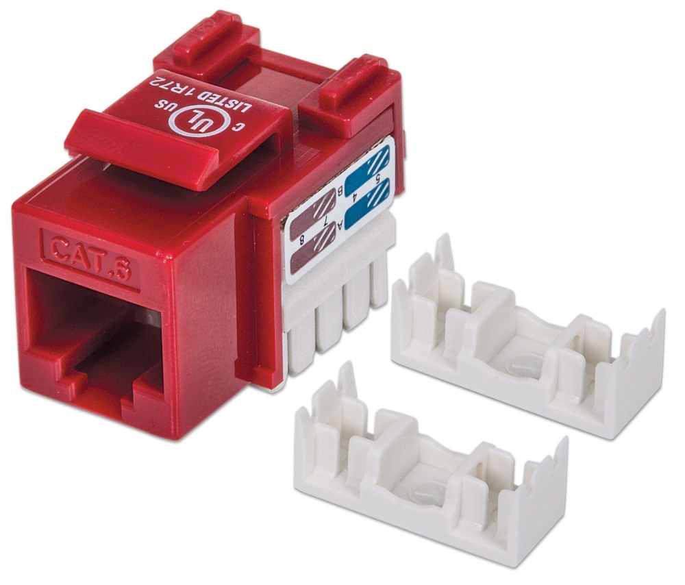 Intellinet Jack 210614 Categoría 6, RJ-45, Rojo SKU: 210614