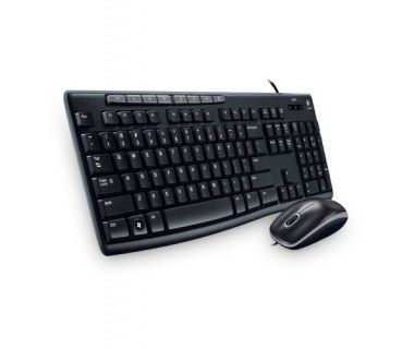 Kit de Teclado y Mouse Logitech MK200, USB, Negro (Español) SKU: 920-002716