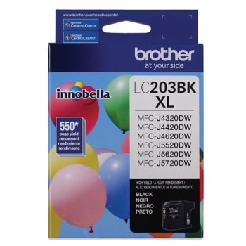 LC203BK XL Negro Original Cartucho de Tinta Brother LC-203BK MFC-J460DW, J485DW, J880DW, J4320DW, MFC-J4420DW, J4620DW, J5520DW, J5620DW, J5720DW, J480DW, J680DW, J885DW 550 Pag. SKU: LC203BK