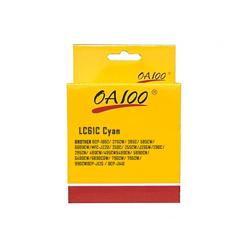 LC61C Cian Compatible Cartucho de Tinta Brother LC-61C DCP-165C, 375CW, 385C, 585CW, 6690CW, MFC-J220, 250C, 255CW, J265W, 290C, 295CN, 490CW, 495CW, 5490CN, 5890CN, 6490CW, 6890CDW, 790CW, 795CW, 990CW DCP-J125, DCP-J140 325 Pag. SKU: LC61CCOM