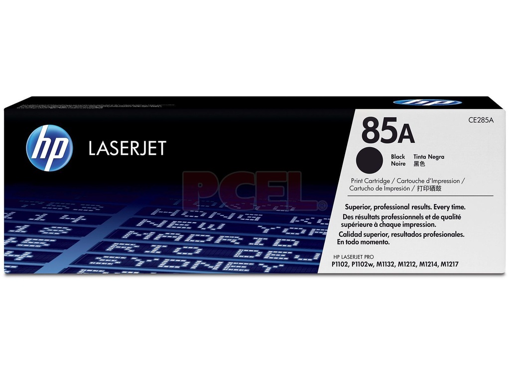 CE285A Original Toner 85A HP LaserJet Pro P1102, P1106, M1132MFP, M1212MFP, M1217MFP, HP LaserJet Pro M1132, M1136, M1139, M1212, M1214, M1217, M1219, P1102, P1109, P1566 1,600 Páginas SKU: CE285A