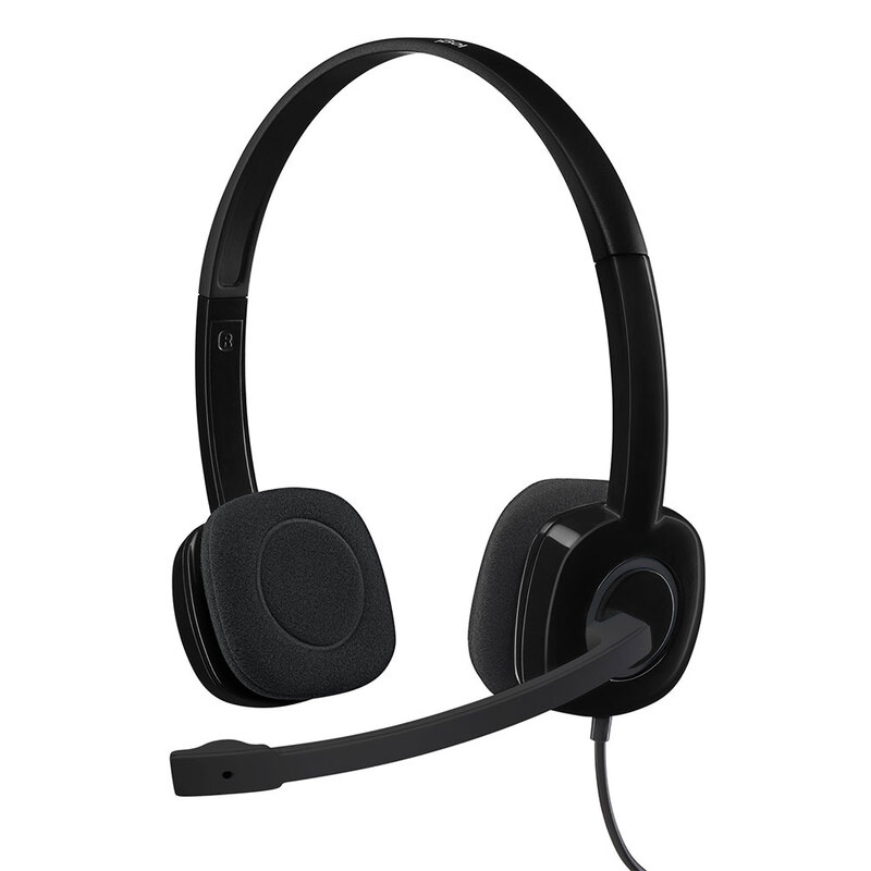 Logitech Audifonos con Microfono H151 Alambrico, 3.5mm, Negro SKU: 981-000587