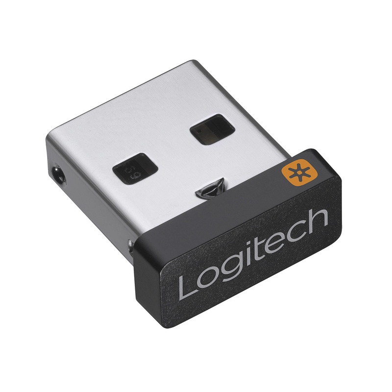 Logitech Receptor USB para Mouse/Teclado, Inalámbrico, Negro/Plata SKU: 910-005235 UNIFYING