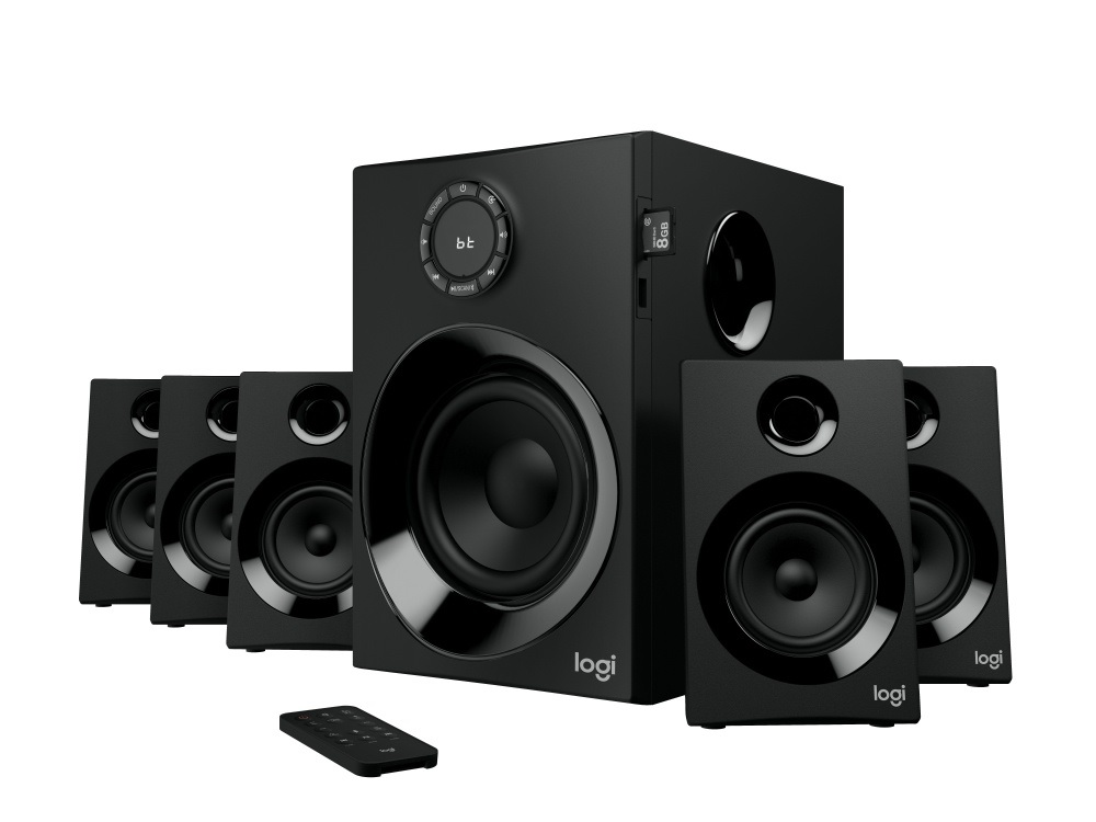 Logitech Sistema de Bocinas con Subwoofer Z607, Bluetooth, Alámbrico, 5.1, 80W RMS, USB, Negro SKU: 980-001315