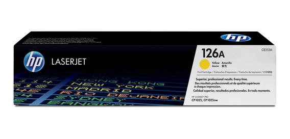 CE312A Amarillo Original Toner 126A HP LaserJet Pro CP1025, CP1025NW, M175nw 1,000 Páginas SKU: CE312A