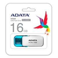 Memoria USB Adata UV240, 16GB, USB 2.0, Blanco
SKU: AUV240-16G-RWH