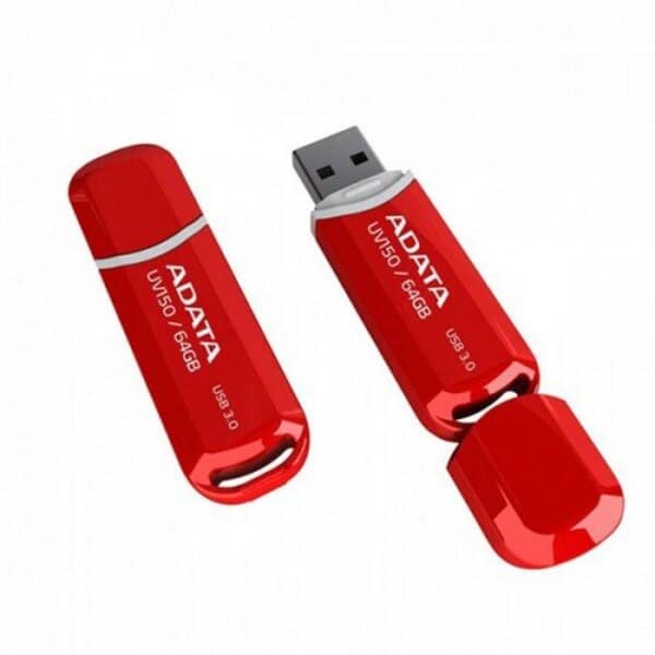 Memoria USB Adata Dashdrive UV150, 64GB, USB 3.0, Rojo SKU: AUV150-64G-RRD