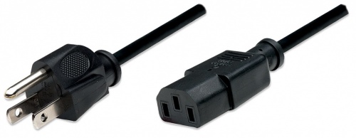 Manhattan Cable IEC 60320 C13 Macho - NEMA 5-15 Macho, 1.8 Metros, Negro SKU: 300179