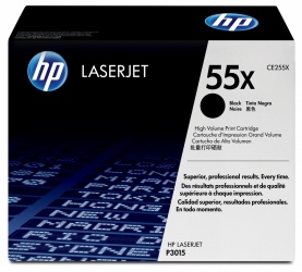 CE255X Original Toner HP 55X Alto Rendimiento Hp LaserJet P3015, M521, 500MFP, MFP M525, 12,500 Paginas SKU: CE255X