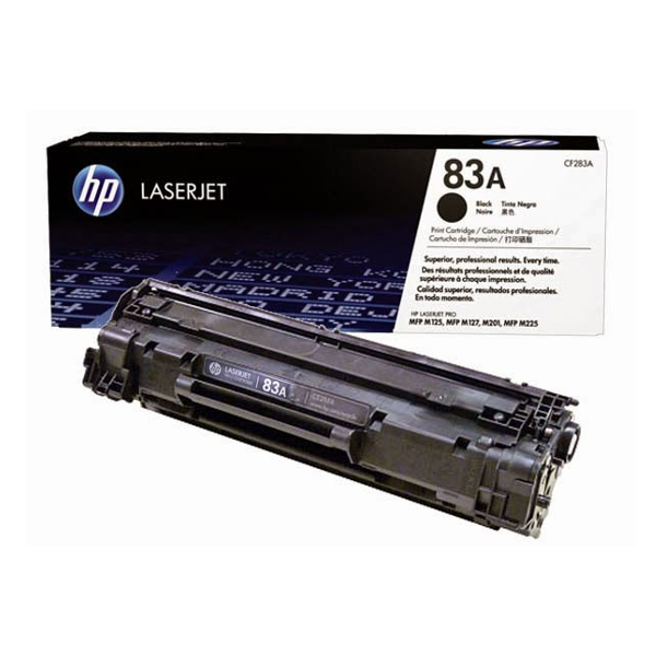 CF283A Original Toner 83A HP LaserJet Pro M201dw, M225dw, M125a, M127fn, M127fw 1,500 Paginas SKU: CF283A