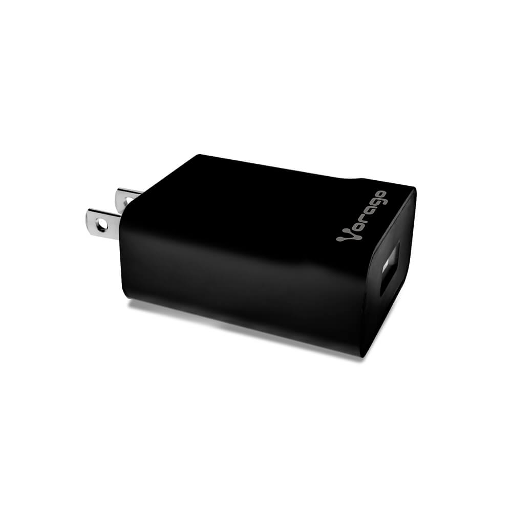 Cargador de Pared Vorago, 5V, USB, Negro SKU: AU-302-KB