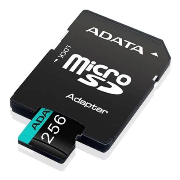 Memoria Flash Adata Premier Pro, 256GB MicroSDXC UHS-I Clase 10, con Adaptador SKU: AUSDX256GUI3V30SA2-RA1