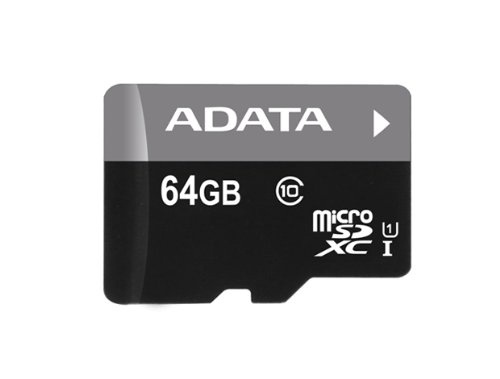 Memoria Flash Adata Premier, 64GB microSDXC UHS-I Clase 10, con Adaptador SKU: AUSDX64GUICL10-RA1