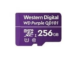 Memoria Flash Western Digital WD Purple SC QD101, 256GB MicroSDXC Clase 10 Para Cámaras IP de Videovigilancia SKU: WDD256G1P0C