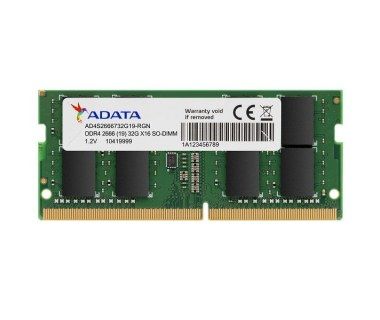 Memoria RAM Adata DDR4, 2666MHz, 4GB, Non-ECC, CL19, SO-DIMM SKU: AD4S26664G19-SGN