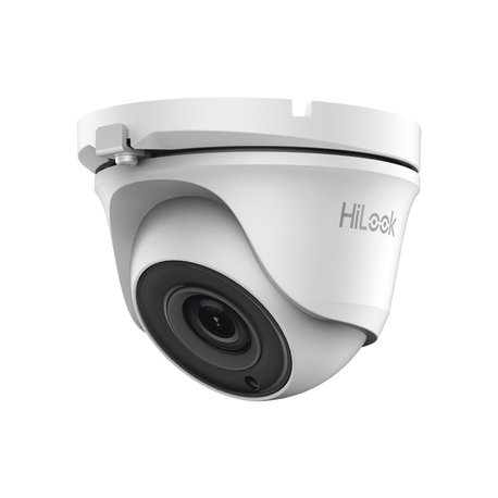 Cámara Torreta Metal TURBO HD 4 Megapíxel /100° / Lente 2.8 mm / Exterior IP66 / IR EXIR 20 mts / TVI-AHD-CVI-CVBS HiLook by HIKVISION SKU: THC-T140-M