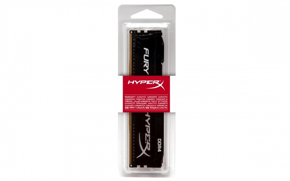 Memoria RAM UDIMM Kingston HyperX FURY Black DDR4, 2133MHz, 4GB, Non-ECC, CL14 SKU: HX421C14FB/4