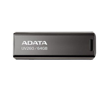 Memoria USB Adata UV260, 64GB, USB 2.0, Negro SKU: AUV260-64G-RBK