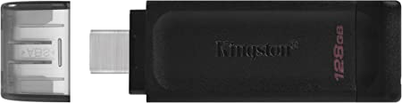 Memoria USB Kingston DataTraveler 70, 128GB, USB-C 3.2, Negro SKU: DT70/128GB