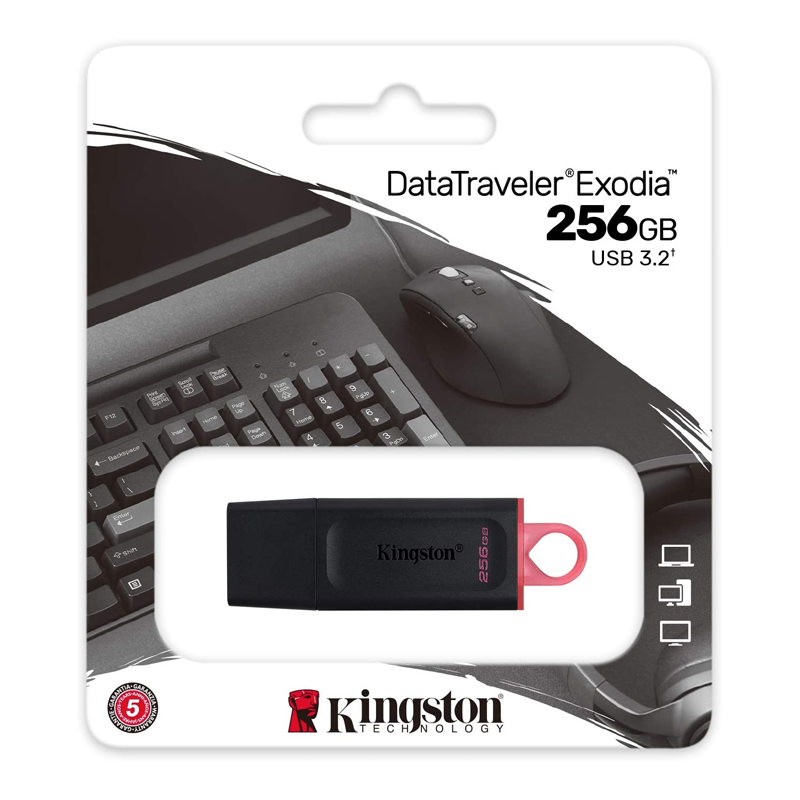 Memoria USB Kingston DataTraveler Exodia, 256GB, USB A, Negro SKU: DTX/256GB