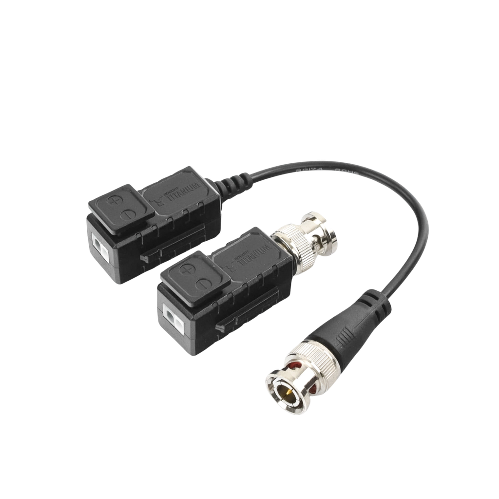 Kit de Transceptores (Baluns) con Terminal PUSH SUPERIOR, Resolución 4K , Cable flexible COAXIAL Blindado, COAXITRON, AUDIO POR COAXITRON, Menu OSD, Conector 100% COBRE, protección TVS, Calidad PREMIUM SKU: TT-101-F-TURBO