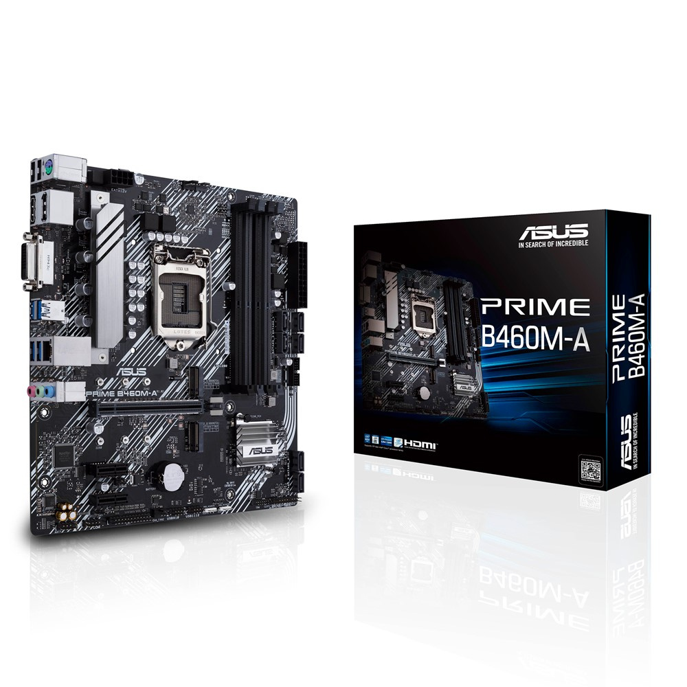 Motherboard ASUS Micro ATX PRIME B460M-A S-1200, Intel B460 HDMI, 128GB DDR4 para Intel ― No es Compatible con Procesadores Intel 11va. Generación SKU: 90MB13E0-M0AAY0 Tarjeta Madre