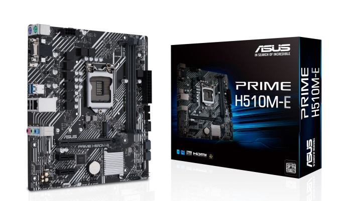 Motherboard Asus Prime H510M-E Intel 10ma y 11va Gen, Socket S-1200, Ram DDR4 64GB Max, Audio HD, M.2, SKU: H510M-E Tarjeta Madre