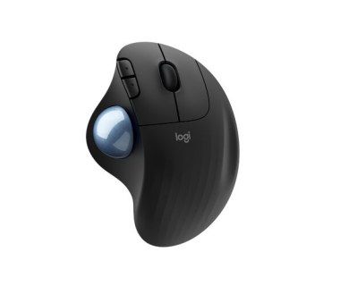 Mouse Ergonómico Logitech Óptico Ergo M575, Inalámbrico, Bluetooth, Receptor USB, 2000DPI, Negro SKU: 910-005869