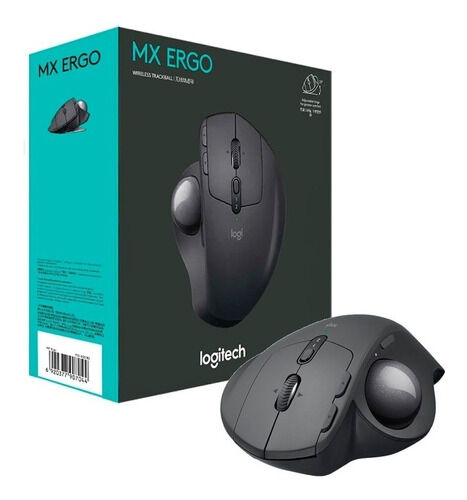 Mouse Ergonómico Logitech Óptico MX Ergo, Inalámbrico, Bluetooth, 380DPI, Negro SKU: 910-005177