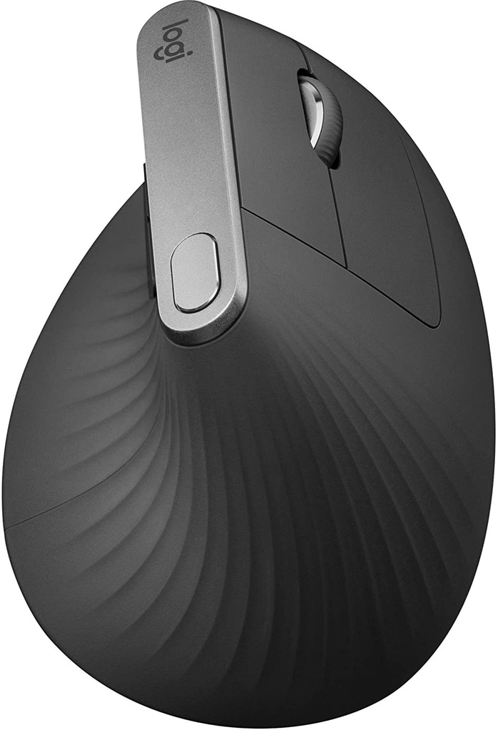 Mouse Ergonómico Logitech Óptico MX Vertical, RF Inalámbrico, Bluetooth, 4000DPI, Negro SKU: 910-005448