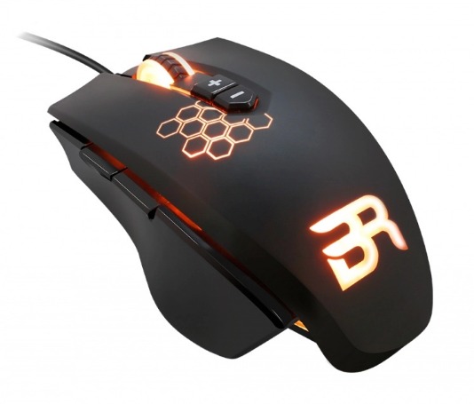 Mouse Gamer Ergonómico Balam Rush Láser KAN, Alámbrico, USB, 8200DPI, Negro/Naranja SKU: BR-912877