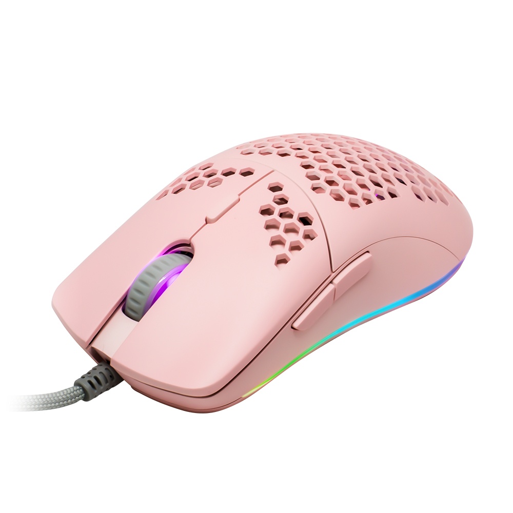 Mouse Gamer Game Factor Óptico MOG601, Alámbrico, USB A, 32.000DPI, Rosa SKU: MOG601-PK