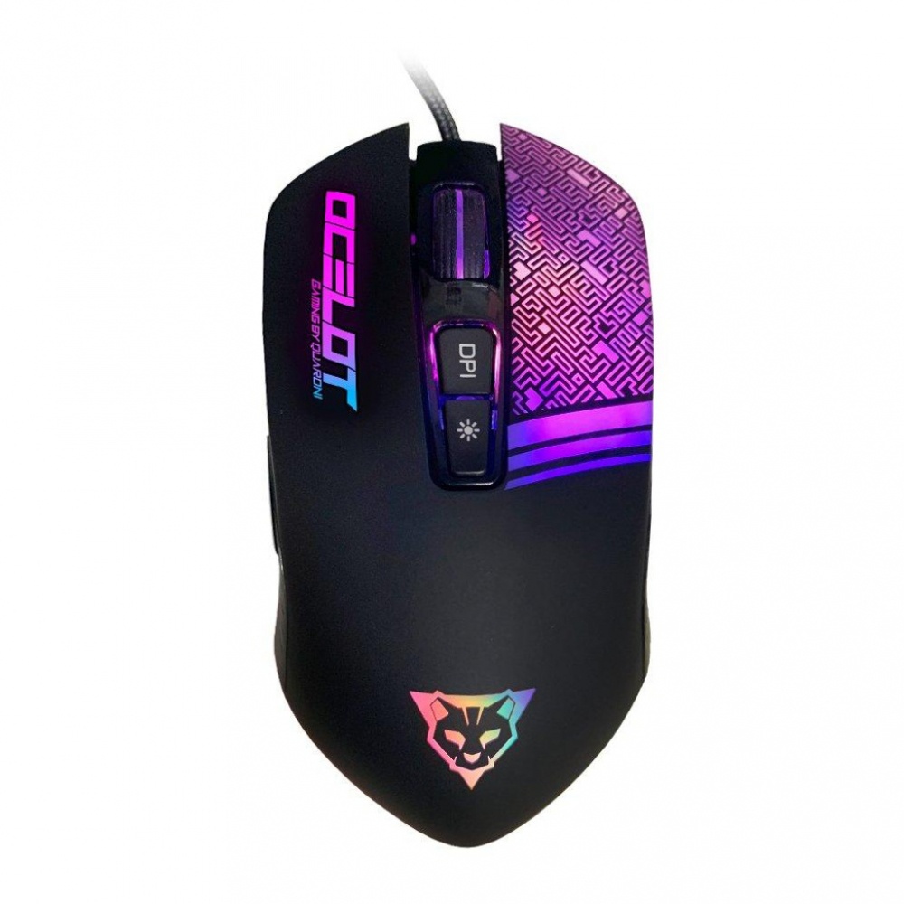 Mouse Gamer Ocelot Gaming Óptico OGMM02, Alámbrico, USB A, 3200DPI, Negro SKU: OGMM02