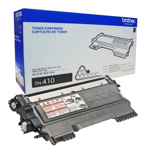 TN410 Negro Original Cartucho de Toner Brother TN-410 HL-2130/ 2135W/ DCP-7055W 1,000 Pag. SKU: TN410