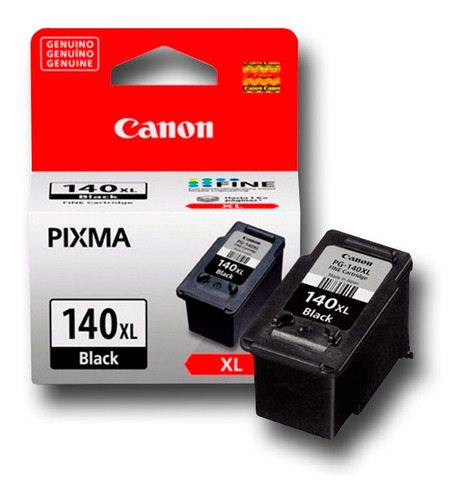 PG-140XL Negro Original Cartucho de Tinta PG140XL Canon MG2110, MG2210, MG3110, MG3210, MG3510, MG3610, MG4110, MG4210, MX371, MX391, MX431, MX471, MX511, MX521, MX531 300 Pag. SKU: 5200B001AB