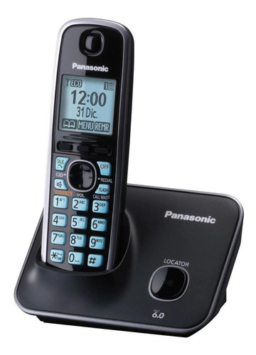 Panasonic Telefono DETC con Pantalla LCD de 1.8'', Azul/Negro SKU: KX-TG4111MEB