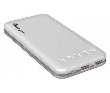 Power Bank Blackpcs Ares EPBW9-10000 - 10000 mAh - 2 Puertos USB - Blanco  EPBW9-10000