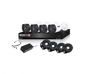 Provision-ISR Kit de Vigilancia PAK4LIGHTCC2MP de 4 Cámaras y 4 Canales, con Grabadora DVR SKU: PAK4LIGHTCC2MP