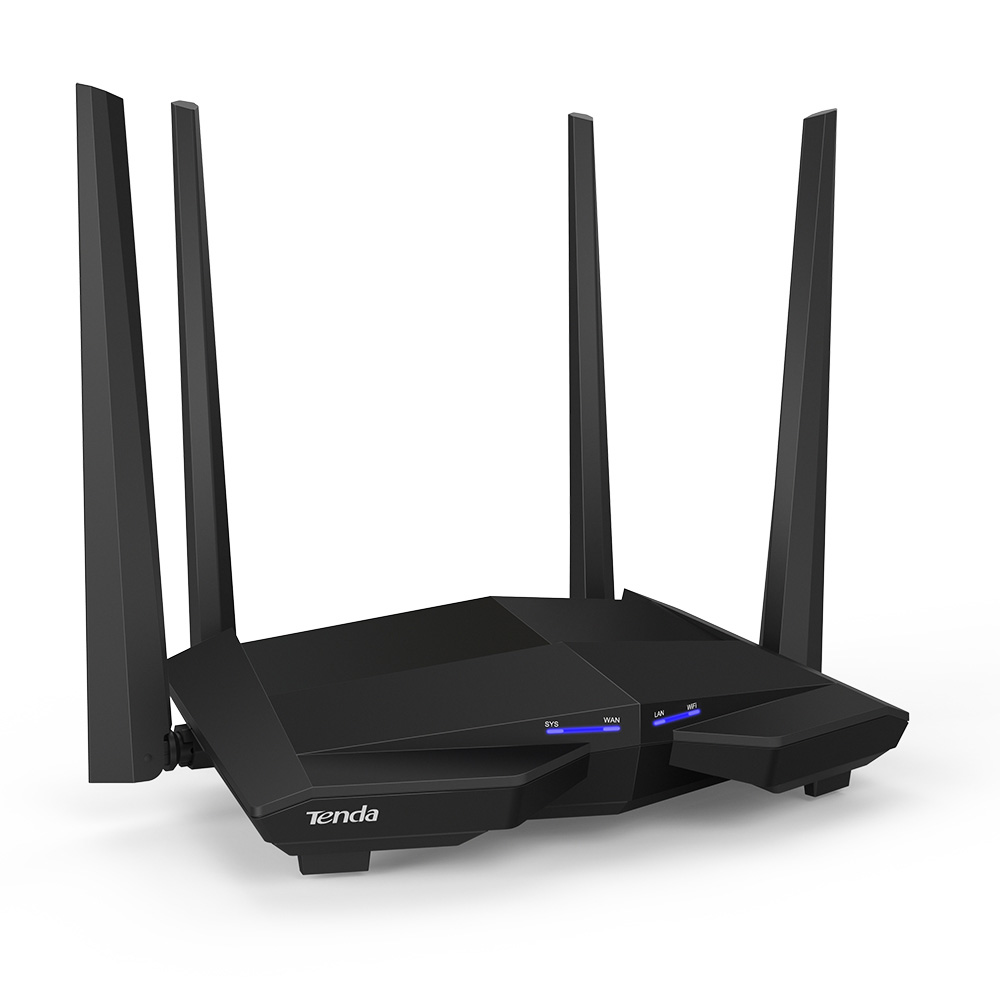 Router Tenda Gigabit Ethernet AC10 AC1200, Inalámbrico, 867 Mbit/s, 3x RJ-45, 2.4/5GHz, 4 Antenas Externas de 5dBi SKU: AC10