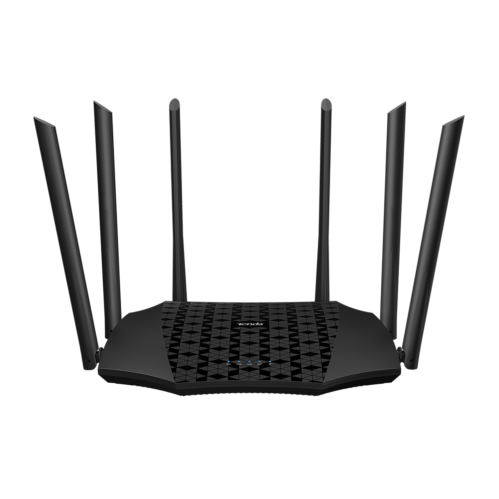 Router Tenda Gigabit Ethernet de Banda Dual Firewall AC21 AC2100, Inalámbrico, 2033Mbit/s, 4x RJ-45, 2.4/5GHz, 6 Antenas Externas de 6dBi SKU: AC21